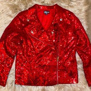Red Glitter Jacket